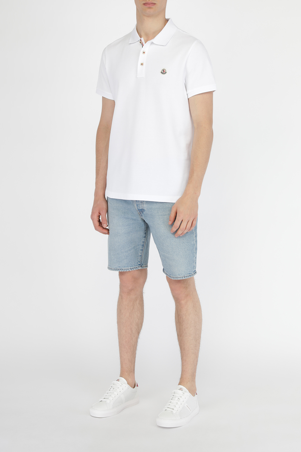 Slim Fit Polo Shirt in White